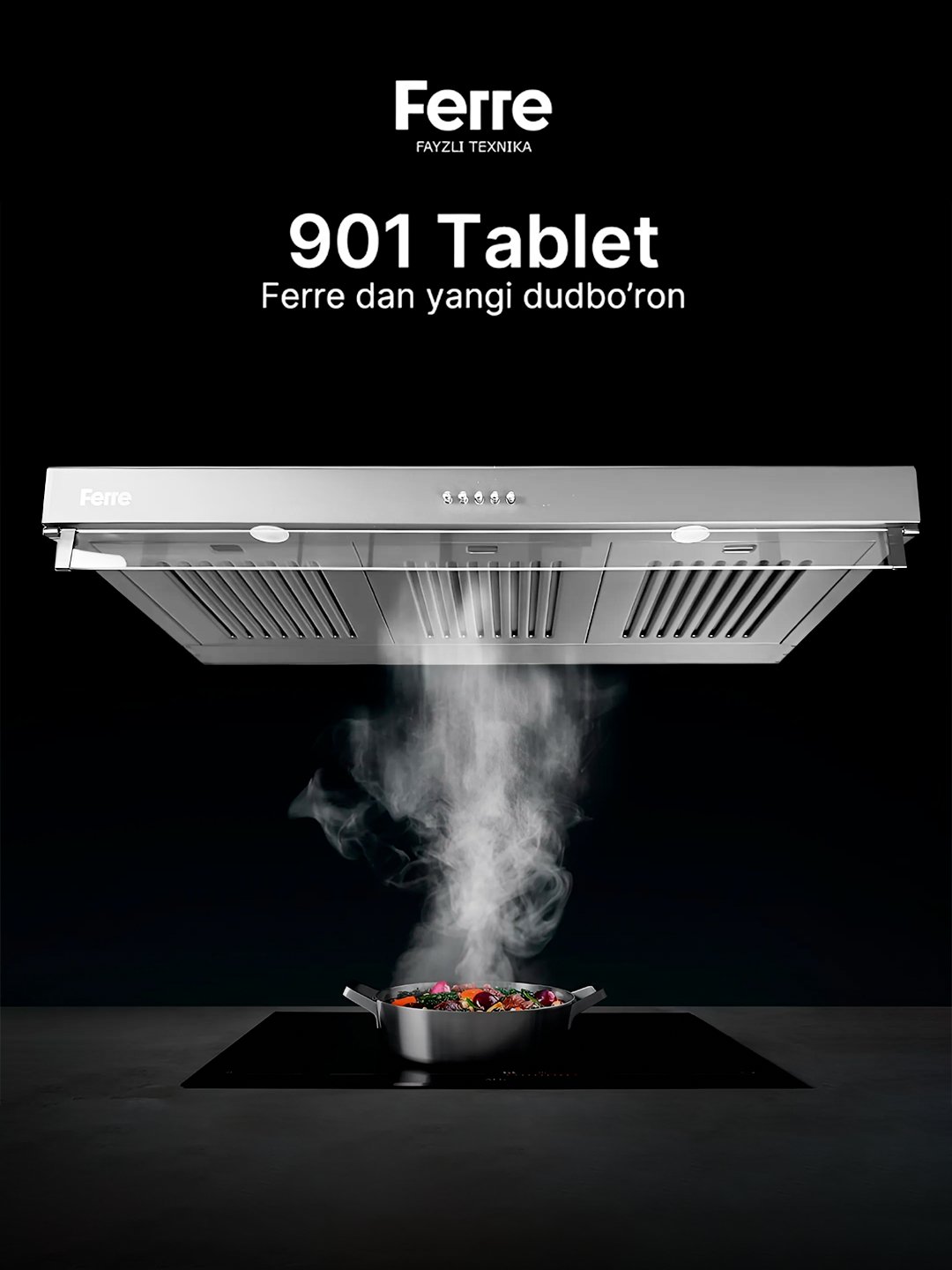 Oshxona uchun dudbo’ron Ferre 901 TABLET Oq