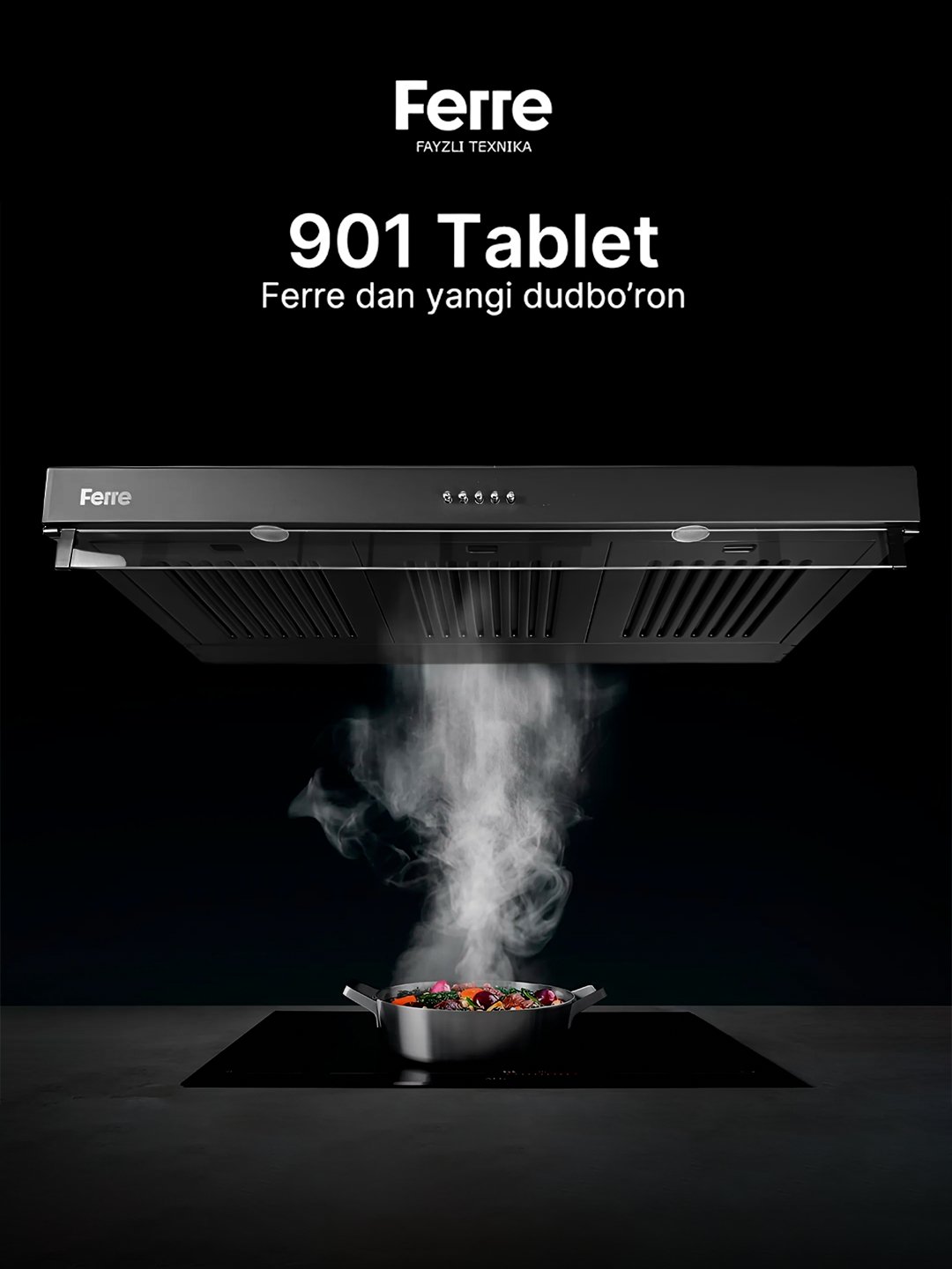 Oshxona uchun dudbo’ron Ferre 901 TABLET Qora