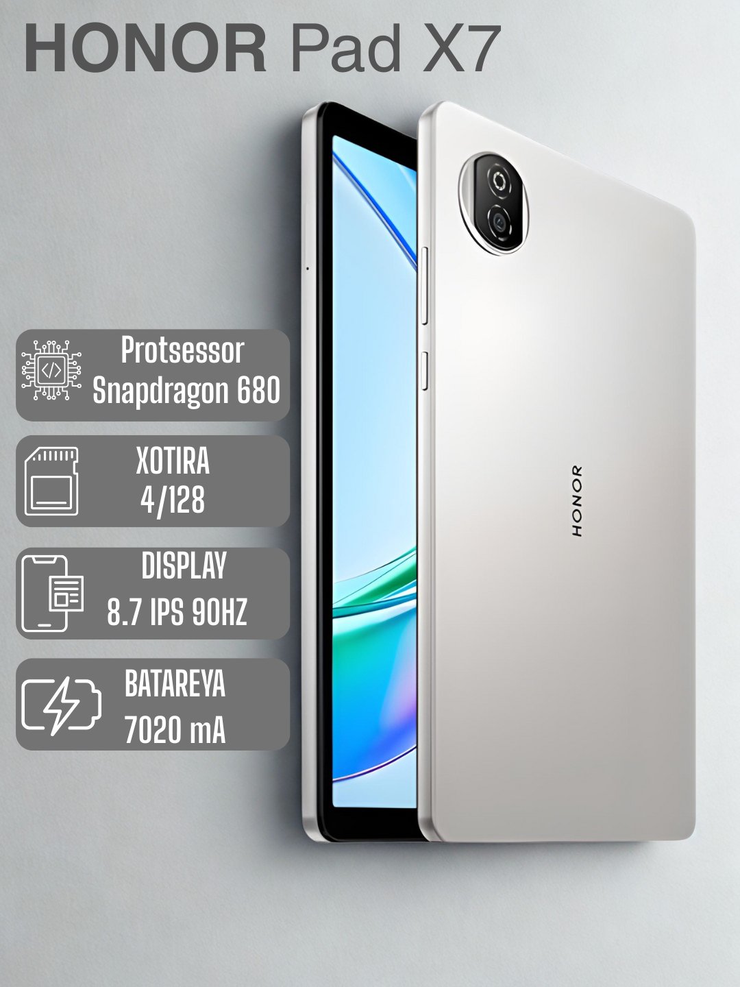Planshet Honor Pad X7 WIFI 4/128 GB