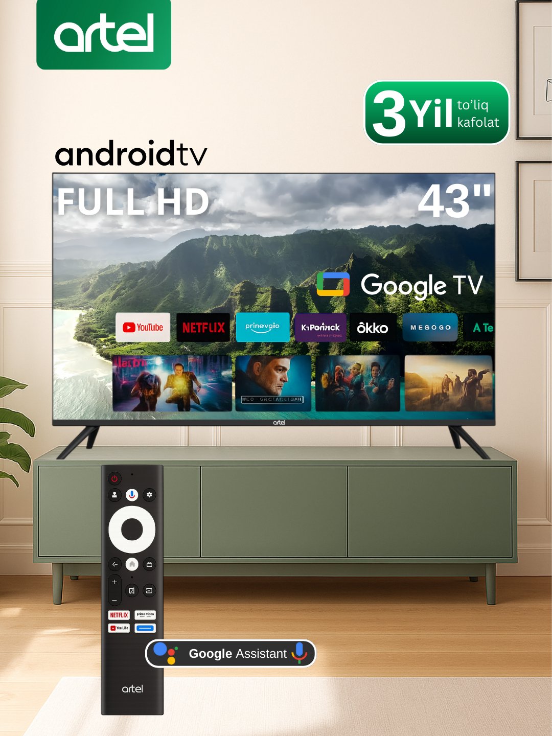 Televizor Artel 43NFA900 FullHD, SmartTV