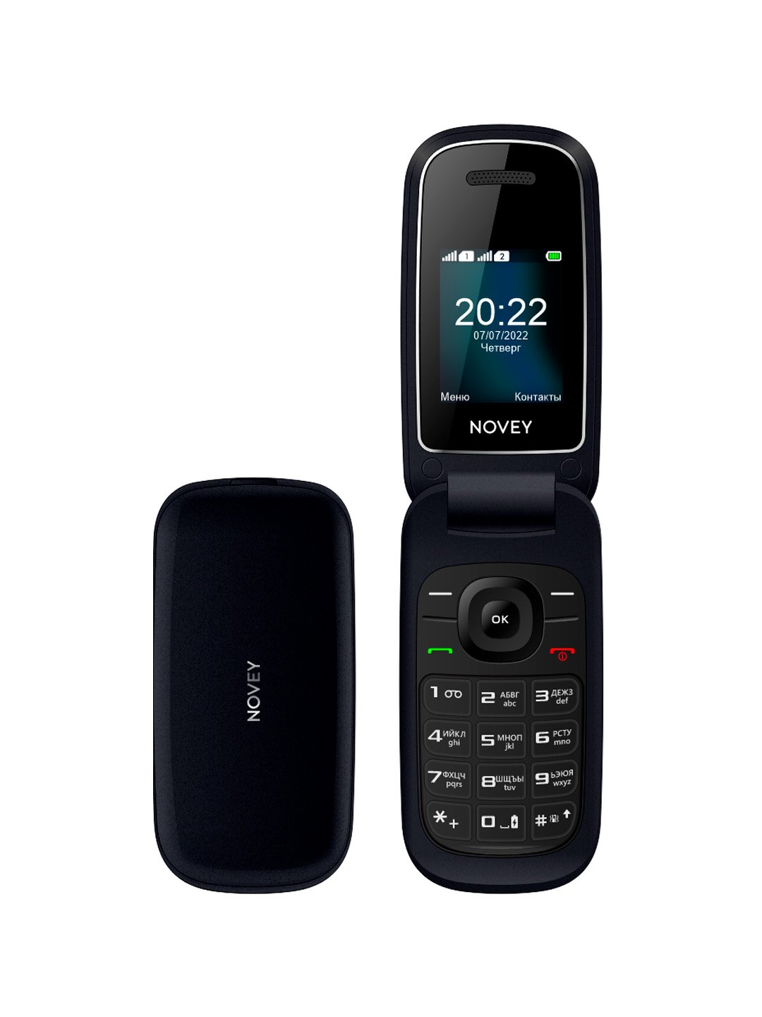 Mobil telefon Novey 118 Qora